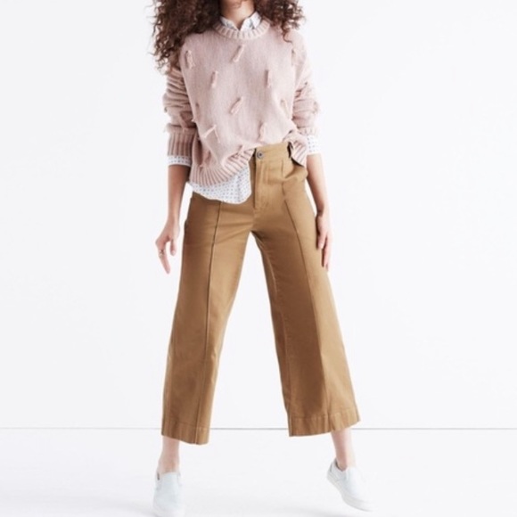 Madewell Pants - Madewell Langford Crop Wide Leg Pintuck Pants
